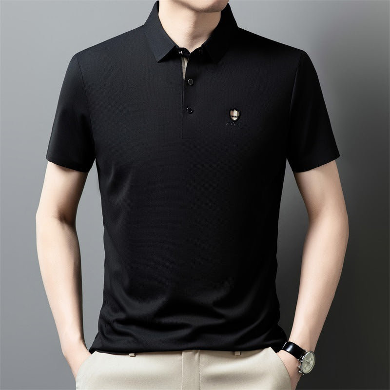 【M-4XL】Nova ledeno svilena polo majica s reverom i pola rukava za ljeto 2026