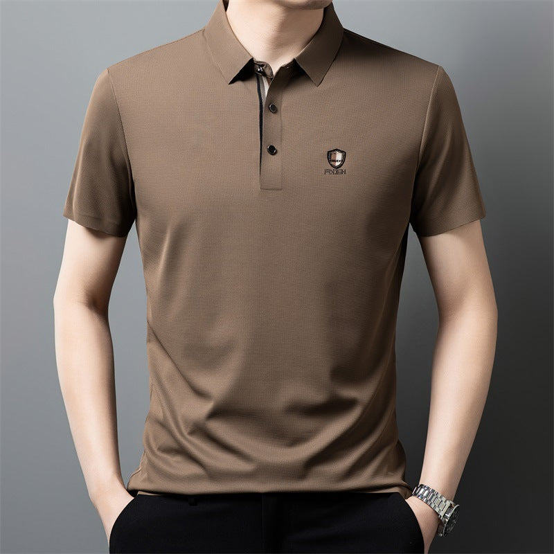 【M-4XL】Nova ledeno svilena polo majica s reverom i pola rukava za ljeto 2026