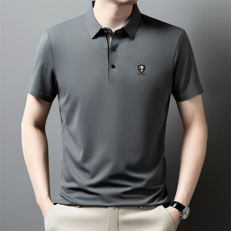【M-4XL】Nova ledeno svilena polo majica s reverom i pola rukava za ljeto 2026