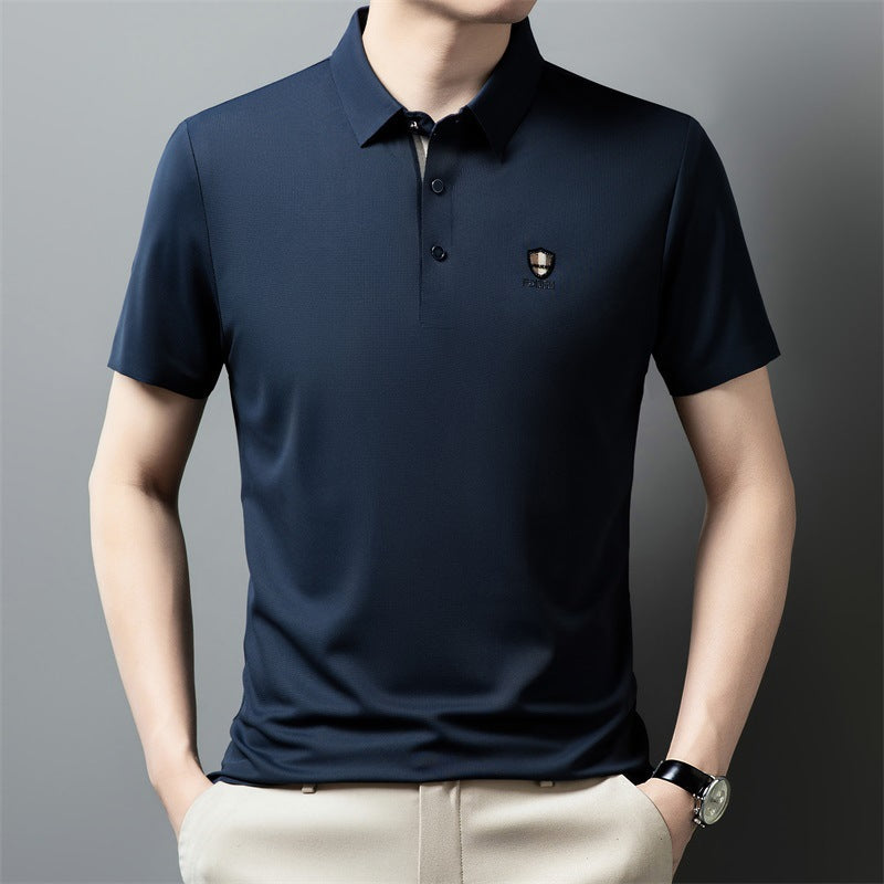 【M-4XL】Nova ledeno svilena polo majica s reverom i pola rukava za ljeto 2026