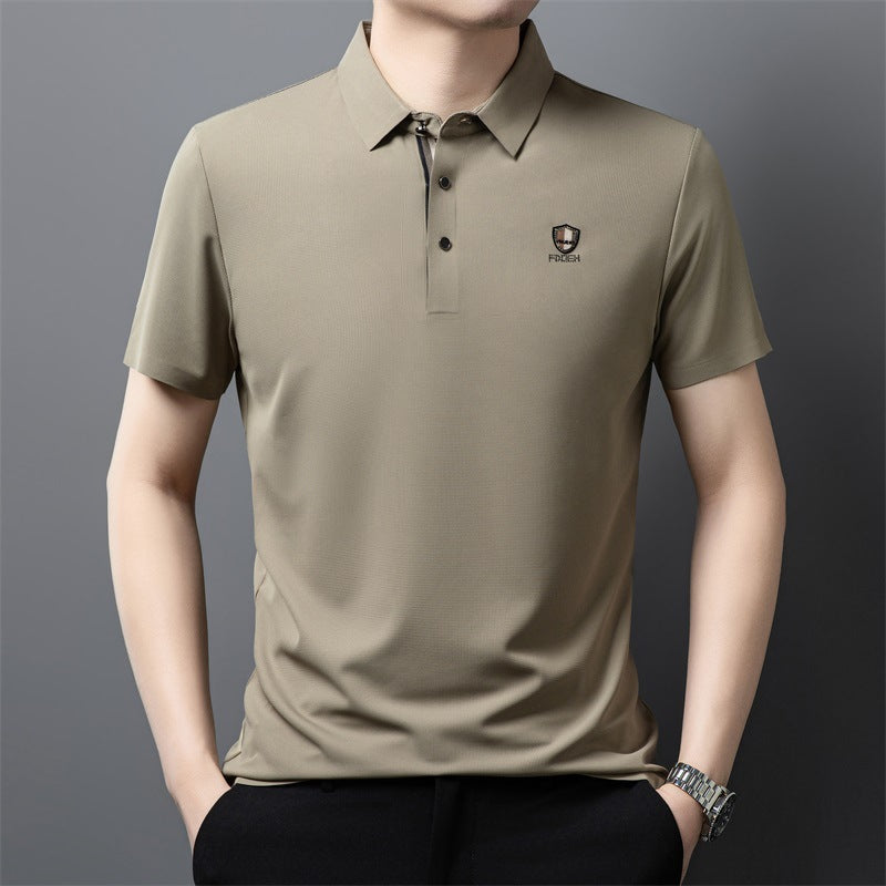 【M-4XL】Nova ledeno svilena polo majica s reverom i pola rukava za ljeto 2026