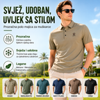 【M-4XL】Nova ledeno svilena polo majica s reverom i pola rukava za ljeto 2026